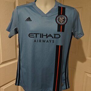 Adidas New York City FC 2019/20 Home Jersey NYCFC Mens M Soccer MLS *Stains*